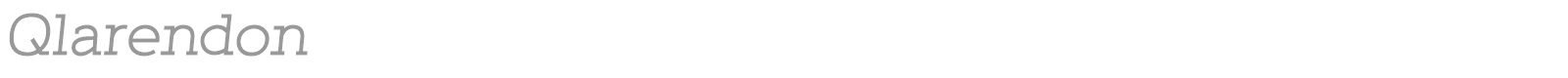 Qlarendon font preview